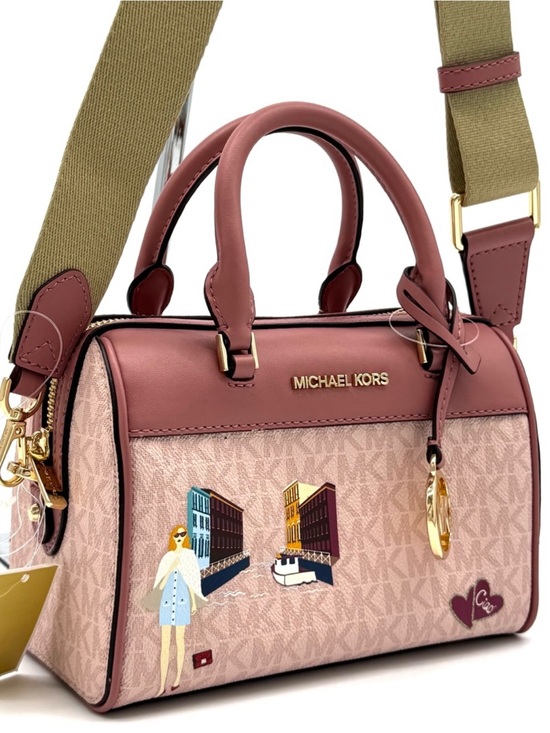 Michael Kors Handbags - Michael Kors XS Jet Set Travel Girl Duffle Crossbody Bag Powder Blush